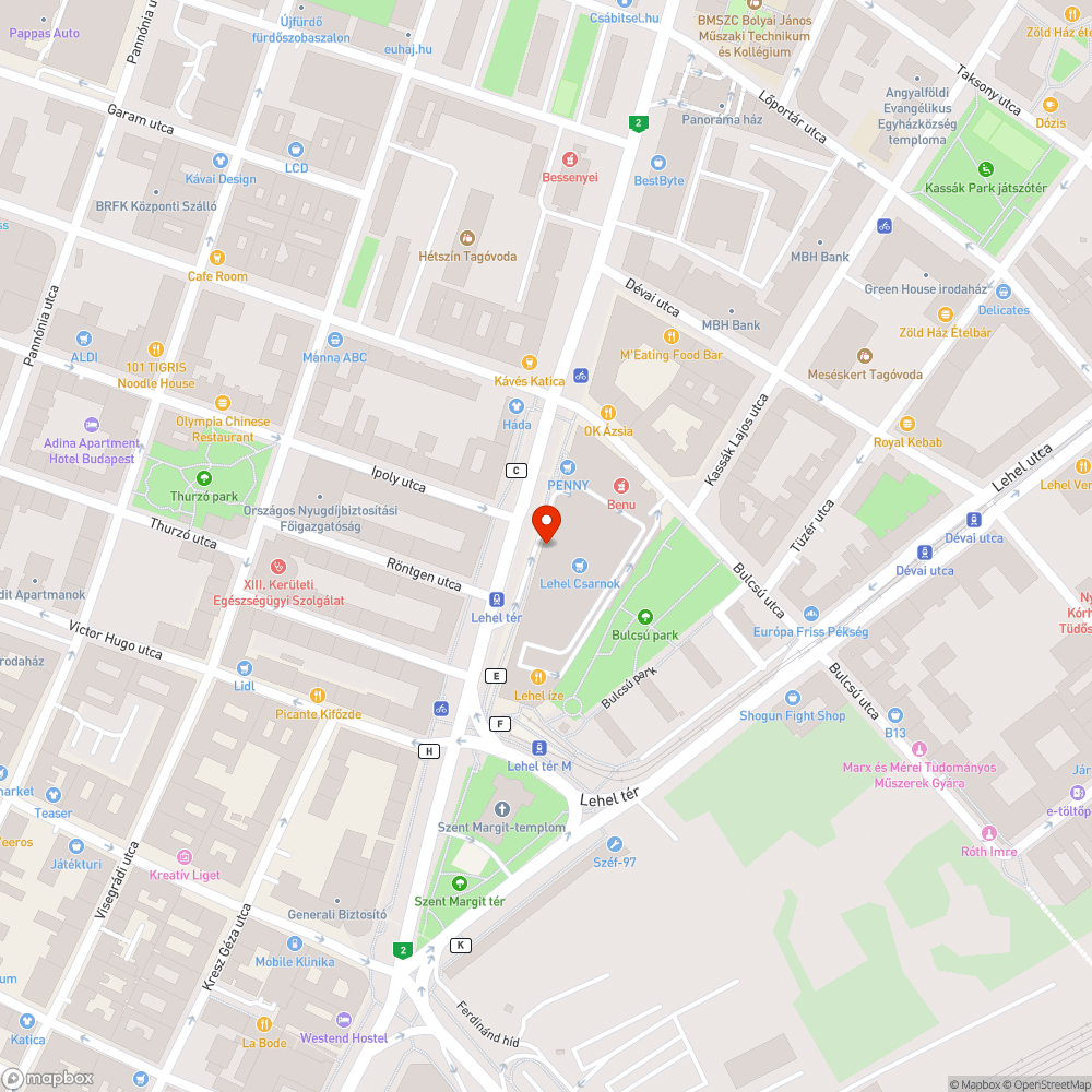 Lehel téri piac tetején a növényzet kiszáradt bejelentés helye