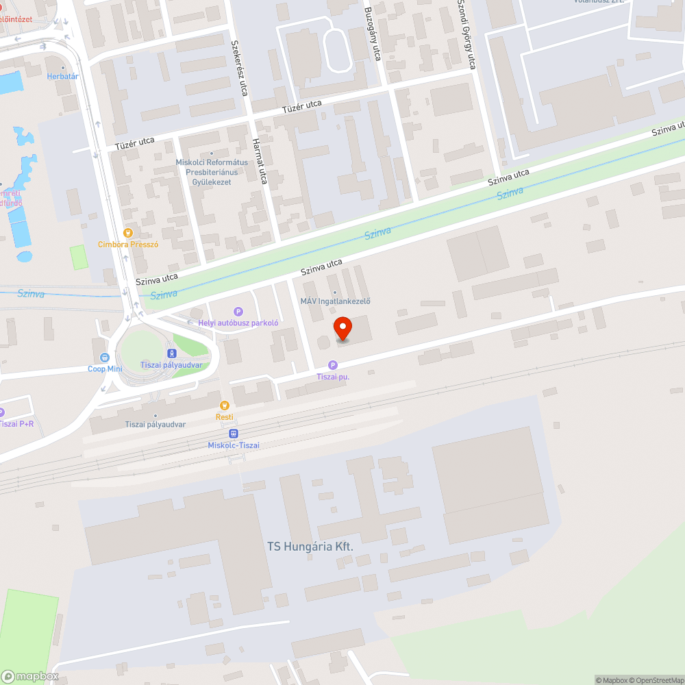 Szemetes közterület bejelentés helye