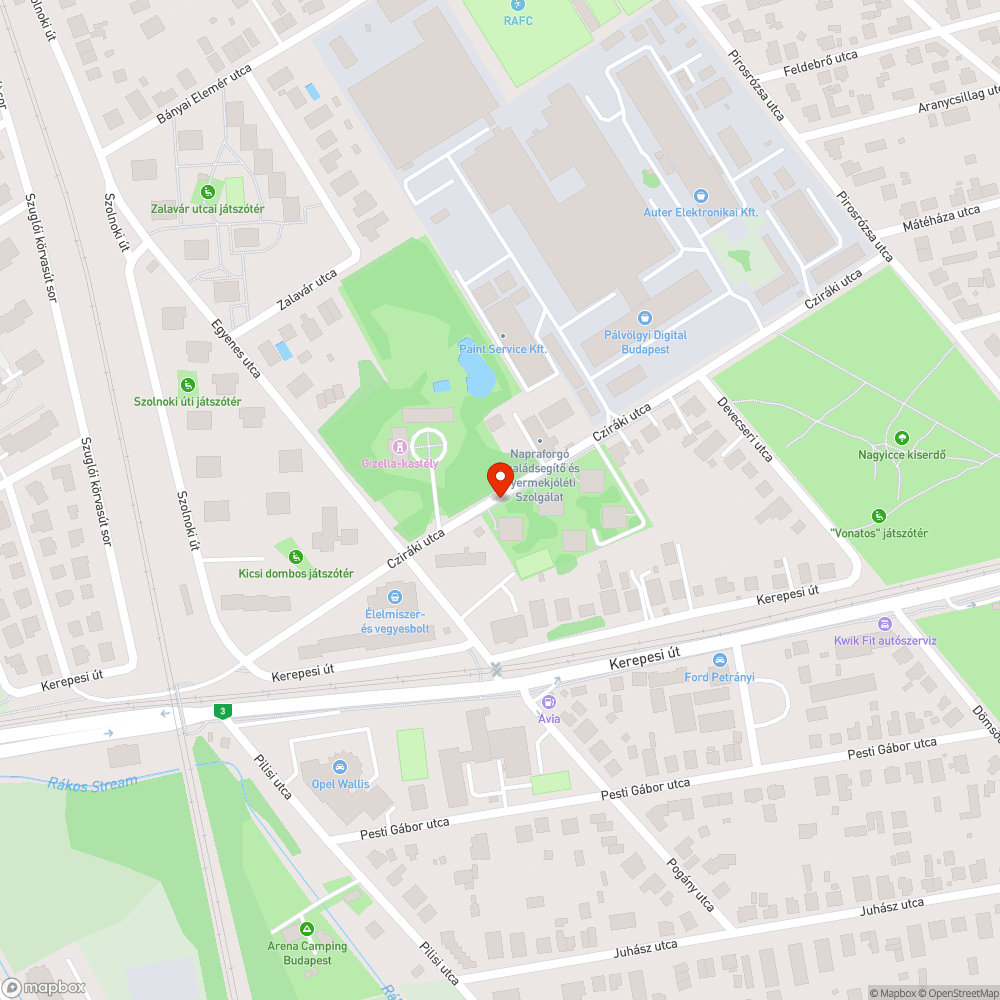 Szemét és szilánkok bejelentés helye