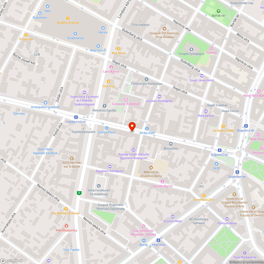 Járdán parkoló autó bejelentés helye