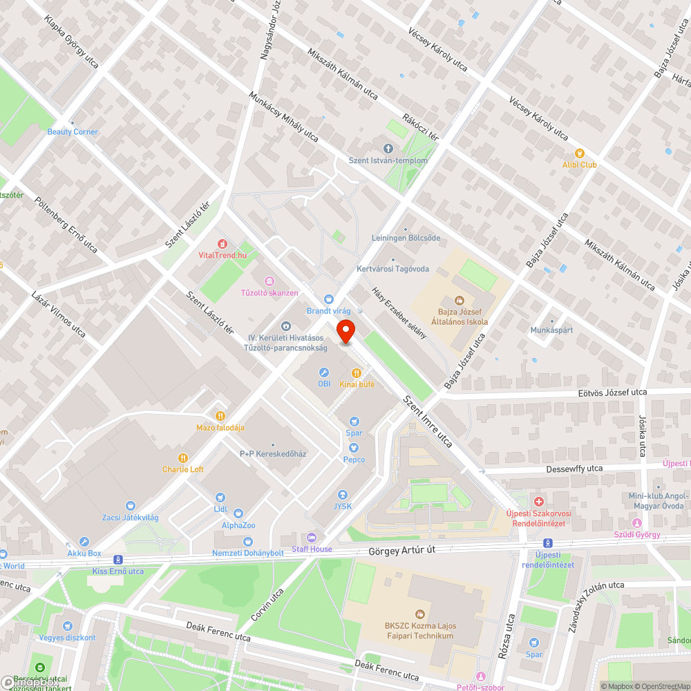 Betoncsonk bejelentés helye