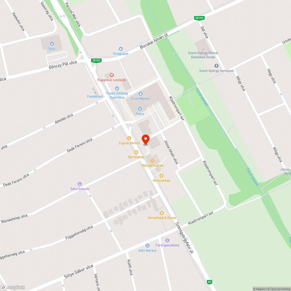 Lepattogzott festés a pollerekről bejelentés helye