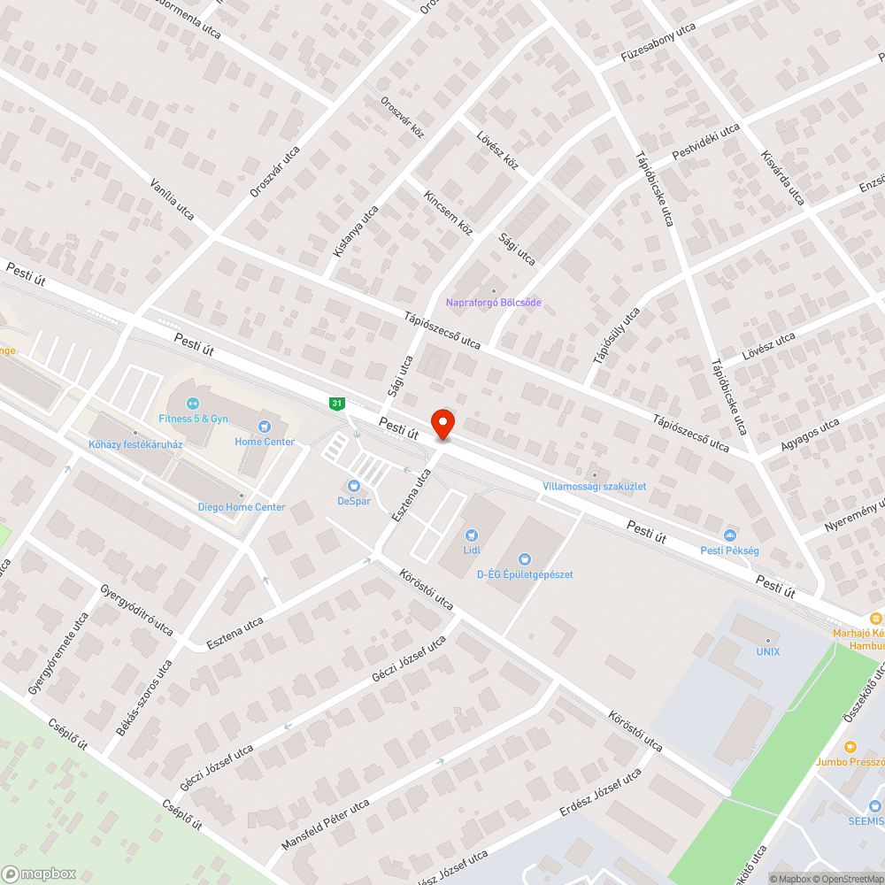 Müszaki nélkül bejelentés helye