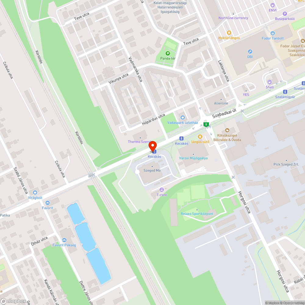 Koszos megálló bejelentés helye