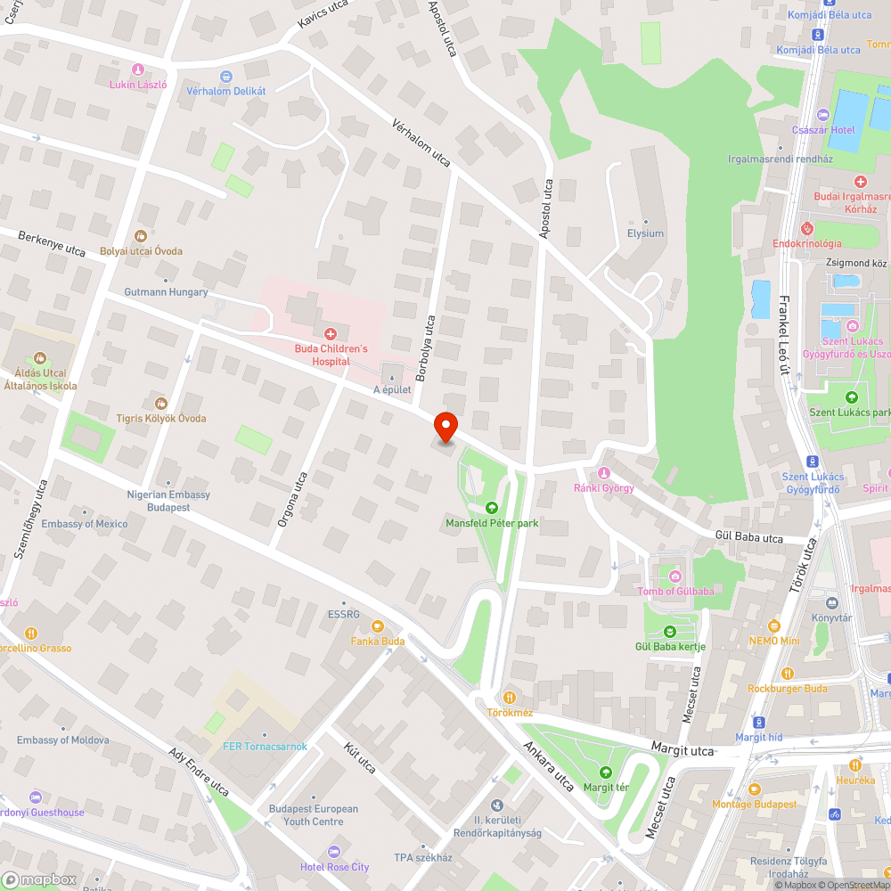 Széttöredezett járda bejelentés helye