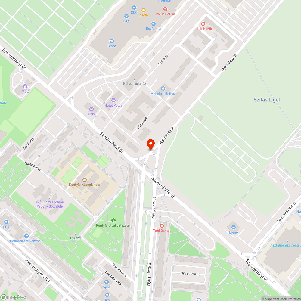 Sakktáblára emlékeztető, borzalmas állapotú útszakasz bejelentés helye