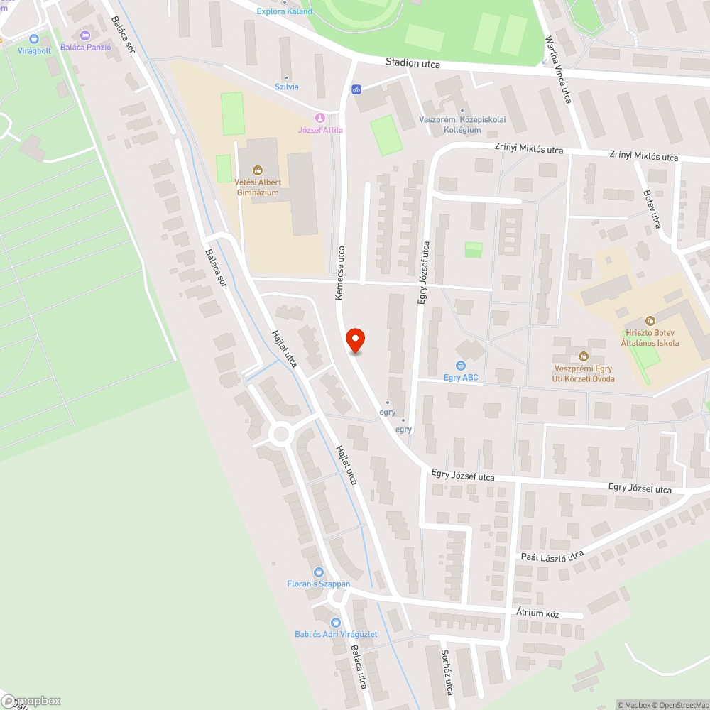 Veszprém Kemecse u. T17 villanyoszlop nem világít bejelentés helye