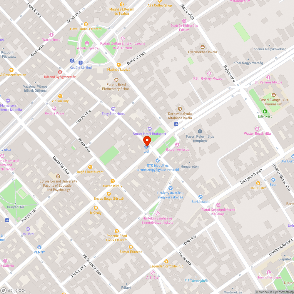 Lidl járdára pakol bejelentés helye