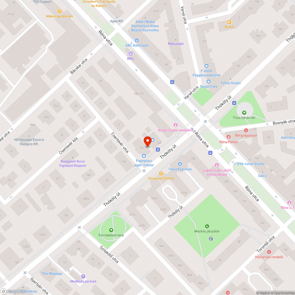 Összefirkált telefonfülke bejelentés helye