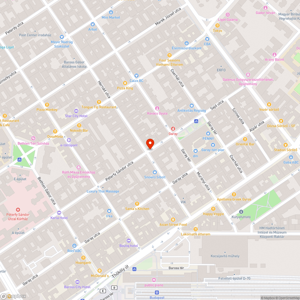 Rendszeresen szétszórt szemét bejelentés helye