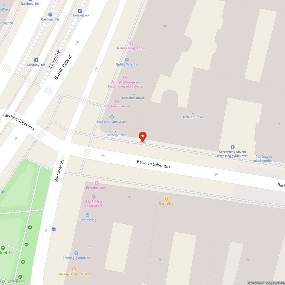 Járdahiba bejelentés helye