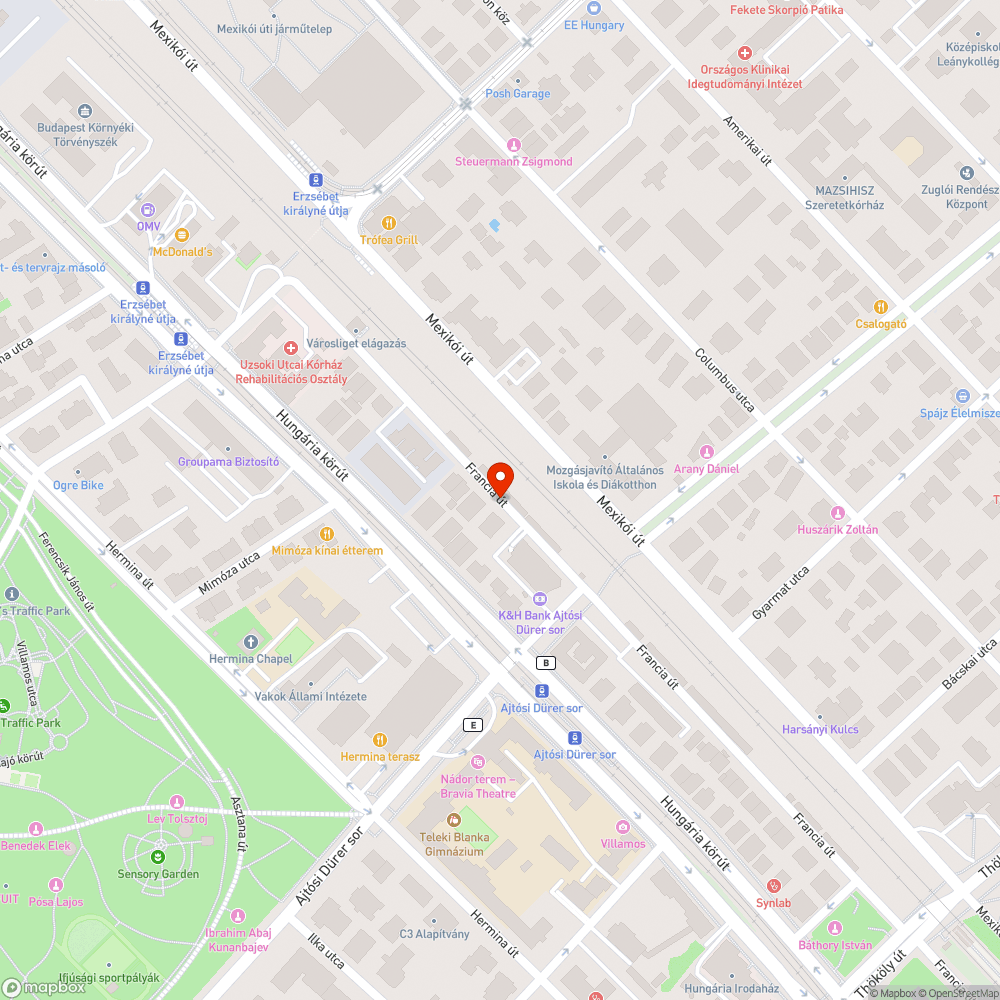 Kátyú  a Francia úton bejelentés helye