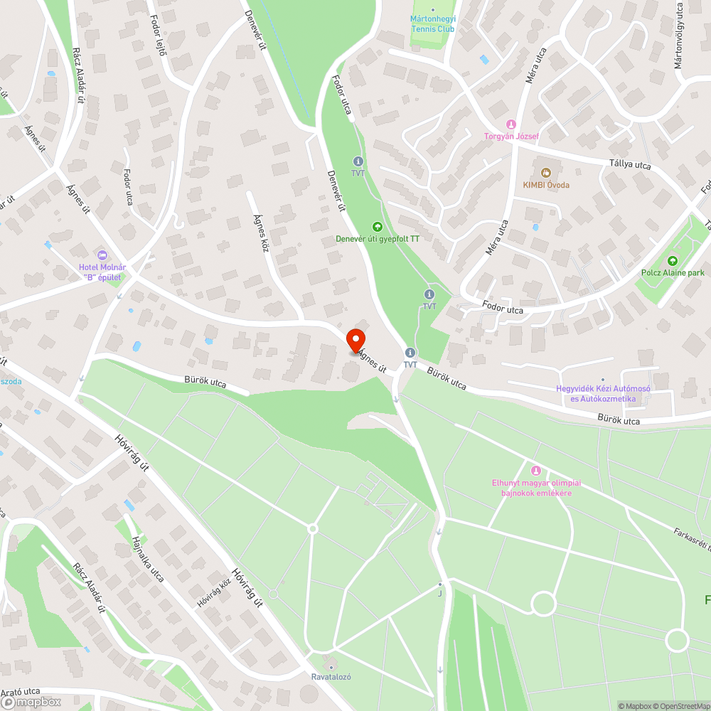 Ágnes út egyirányúsítása bejelentés helye