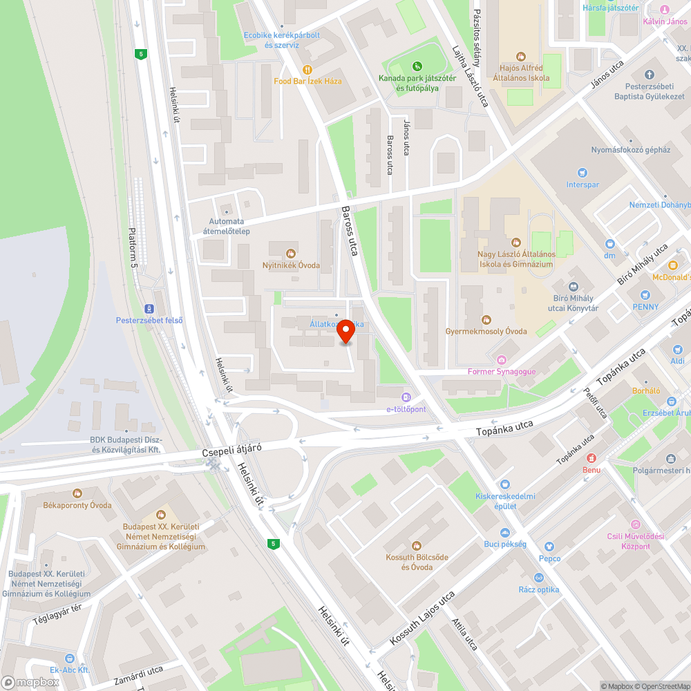 Zöldhulladék bejelentés helye