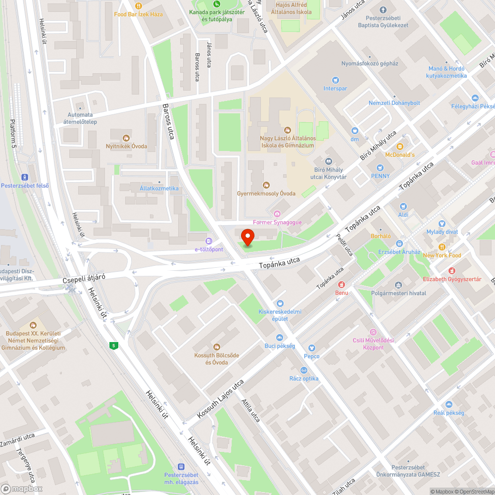 Ferde tábla bejelentés helye