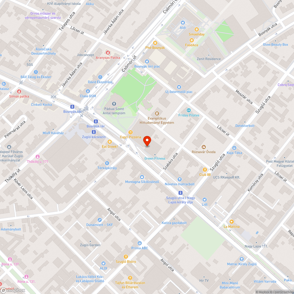 Növénytől veszélyes gyalogátkelő bejelentés helye