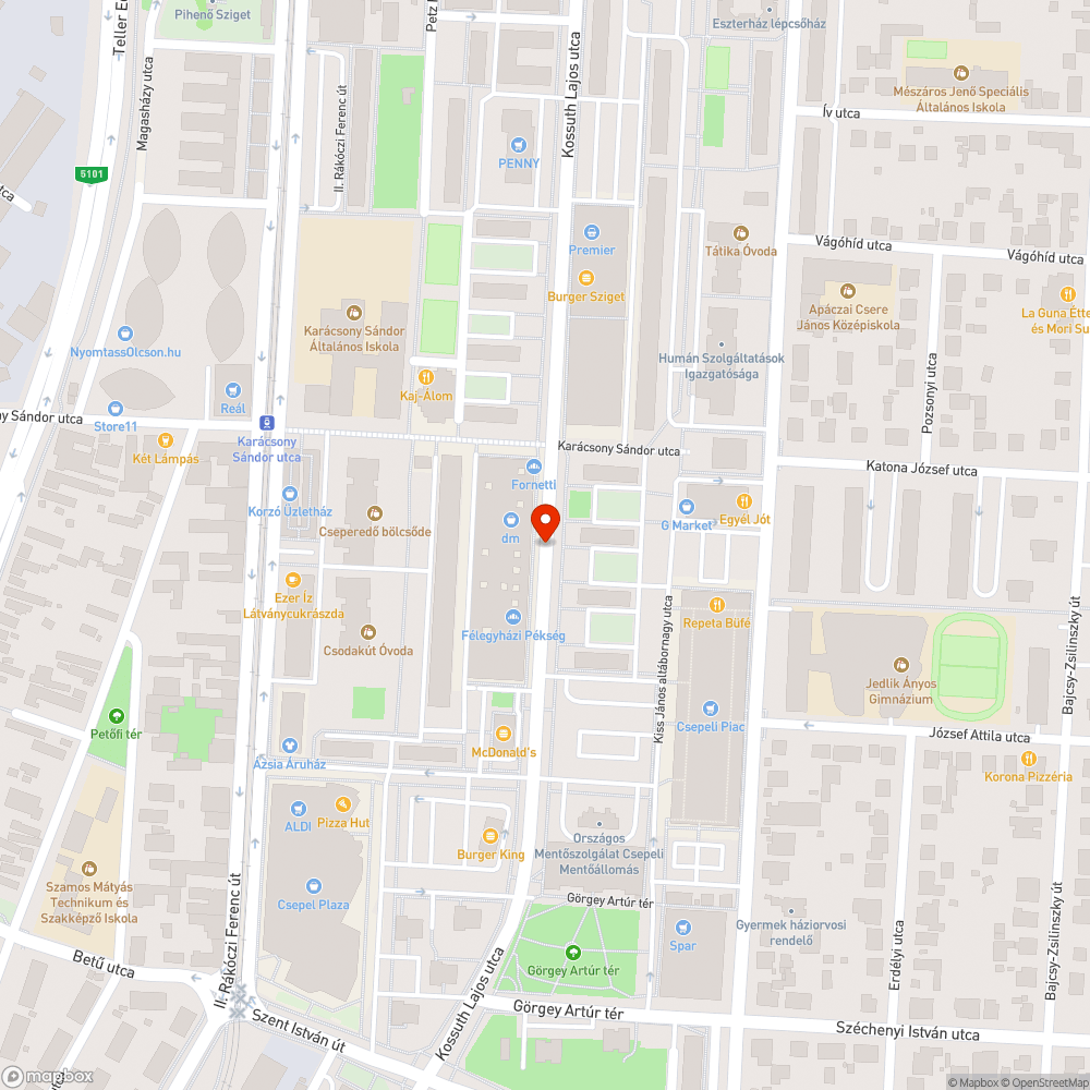 Esőelvezető csatornafedlap besüllyedve bejelentés helye