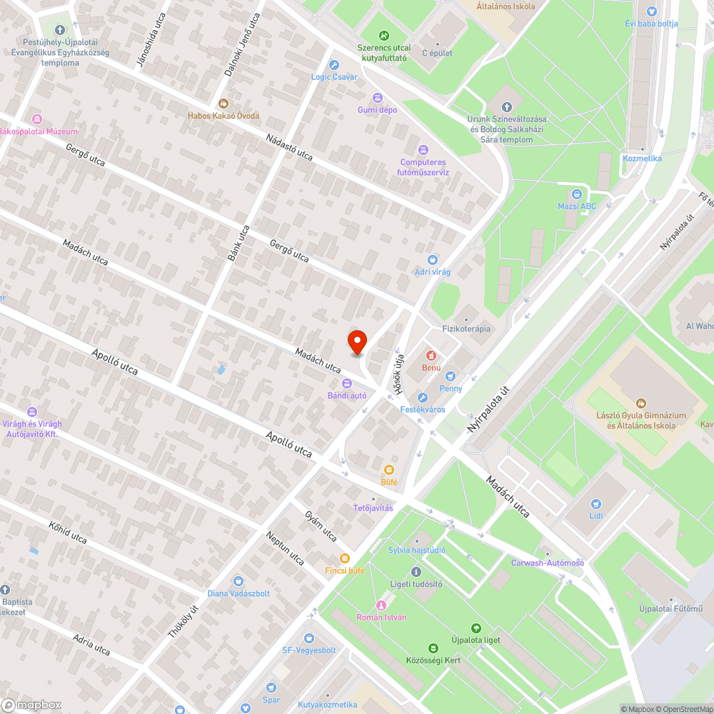 Elhagyott Opel bejelentés helye