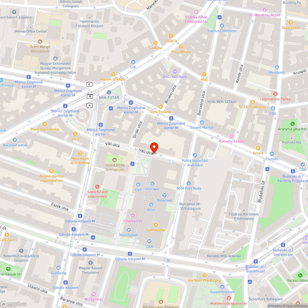 Leszakadt fa bejelentés helye