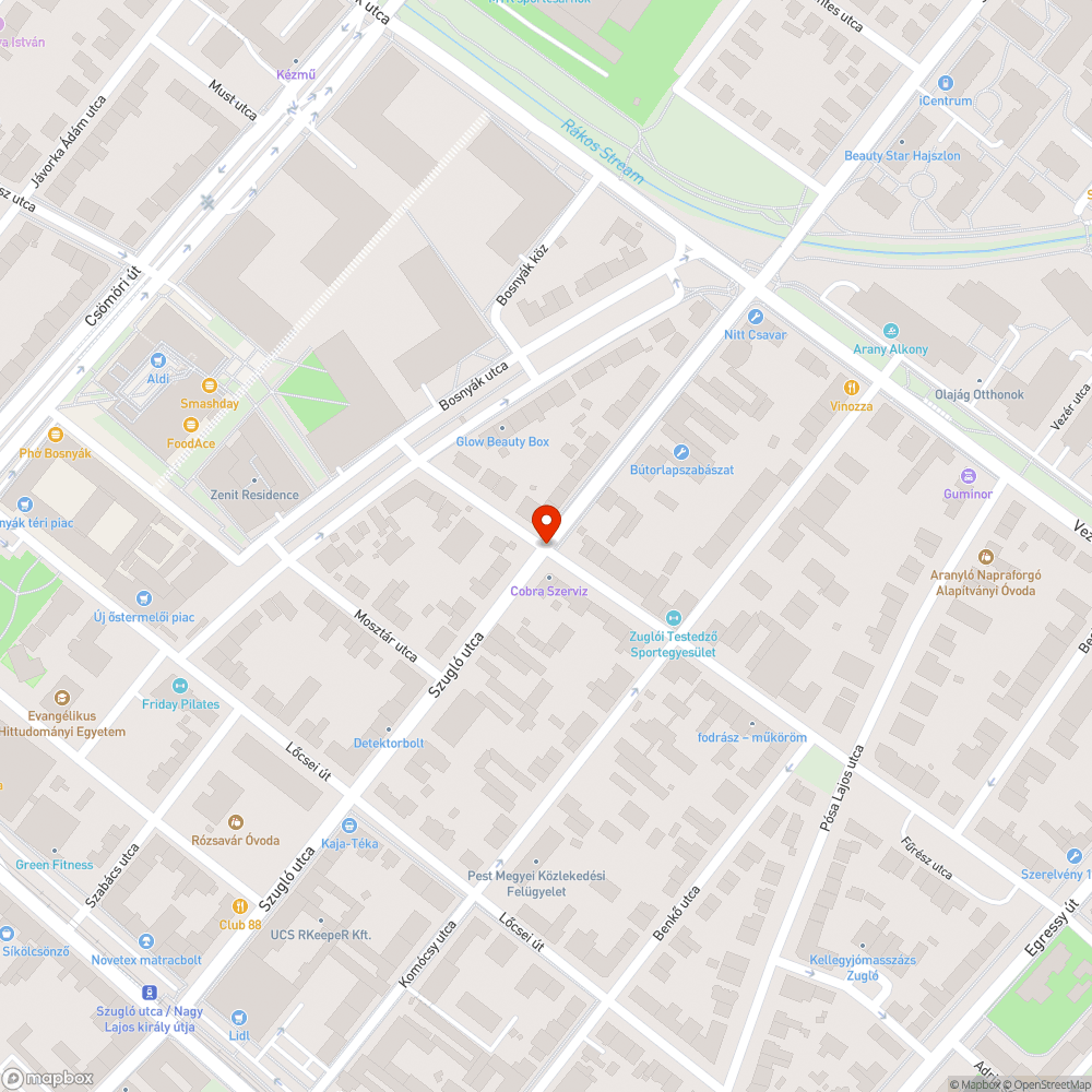 Vízfolyás bejelentés helye