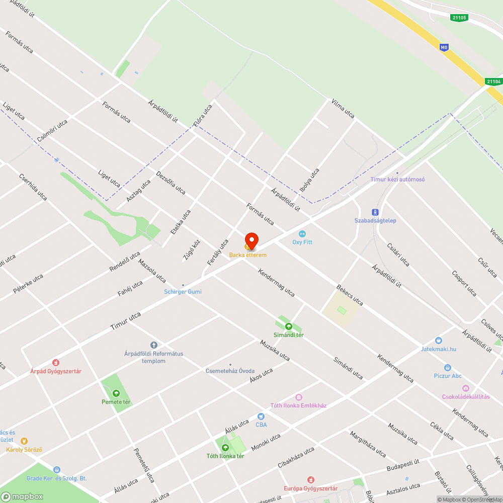 Biztonsági lánc bejelentés helye