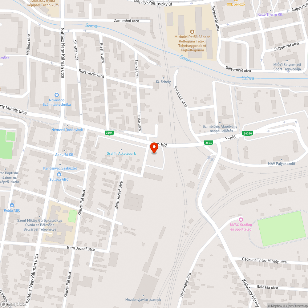 Elhagyott autók bejelentés helye