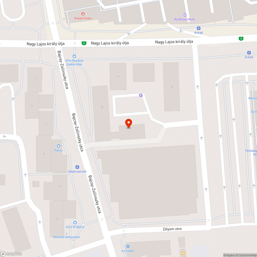 Kátyú a járdán bejelentés helye