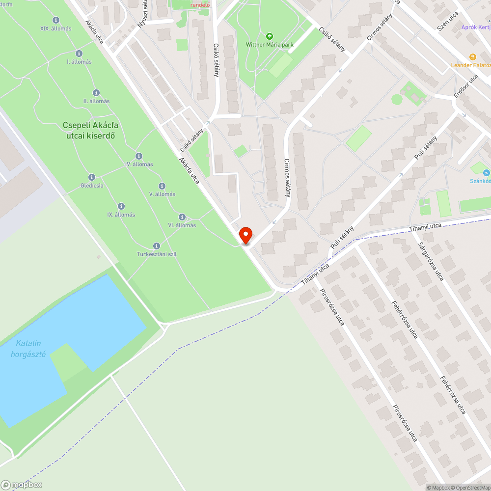 Hordalékos, poros útburkolat bejelentés helye