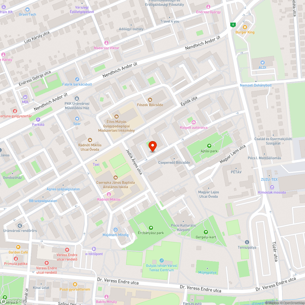 Hiányos járda bejelentés helye