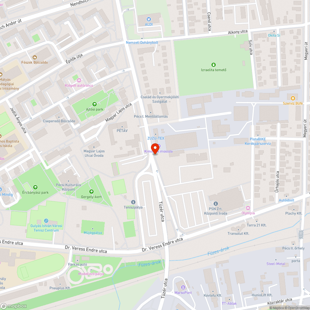 Veszélyes zebra bejelentés helye