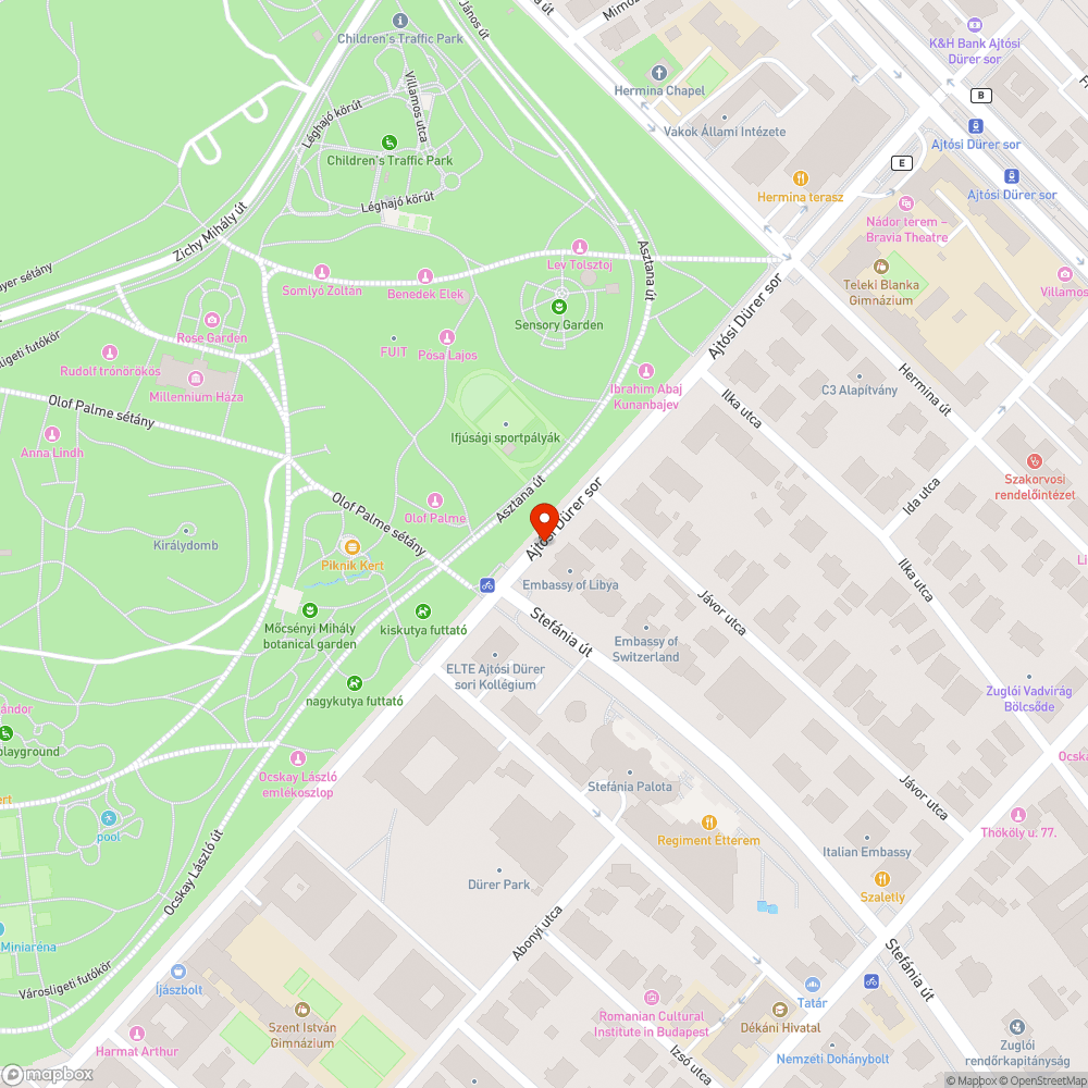 Kátyú bejelentés helye