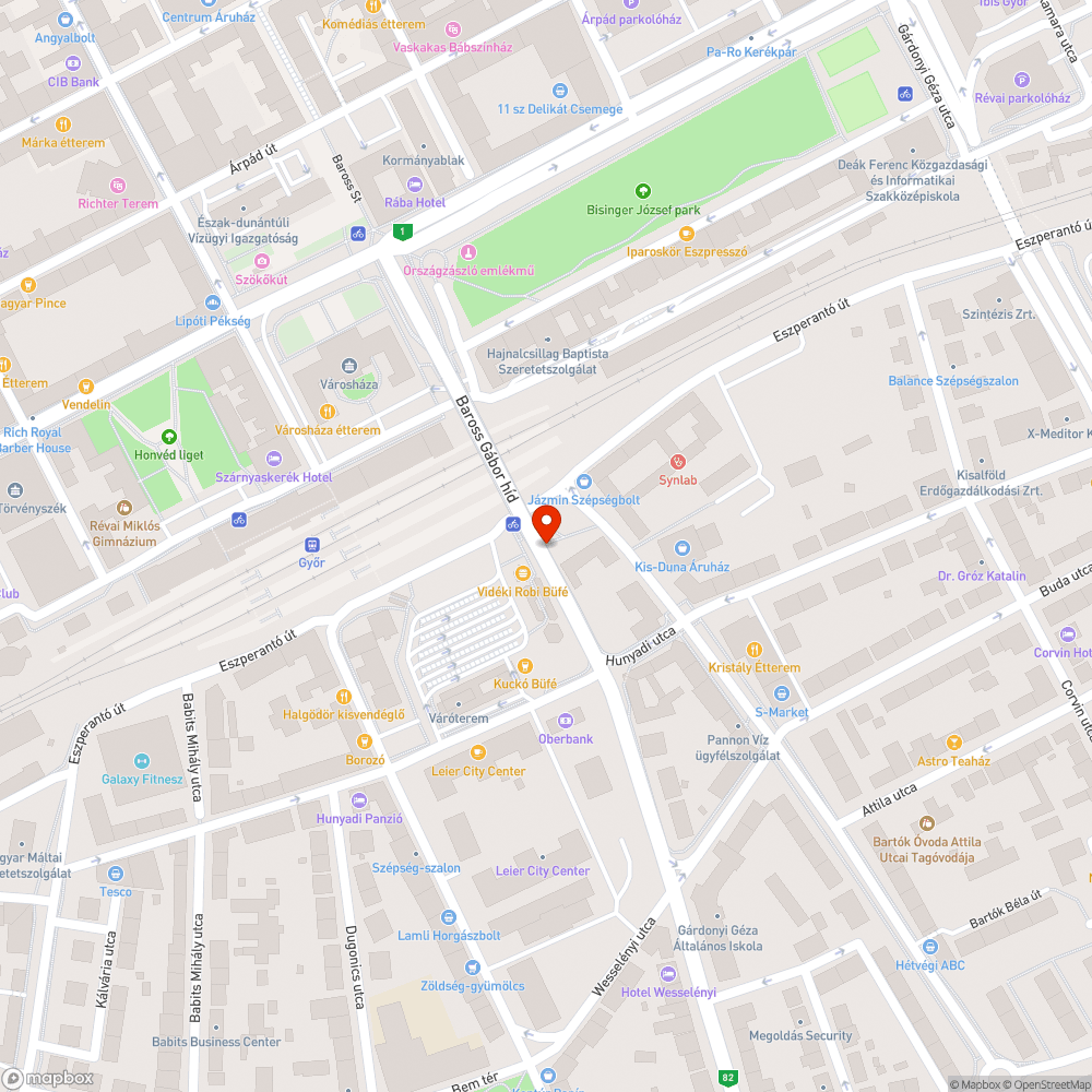 Baross híd lépcső koszos bejelentés helye