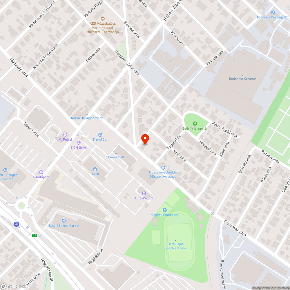 Csatornaszag bejelentés helye