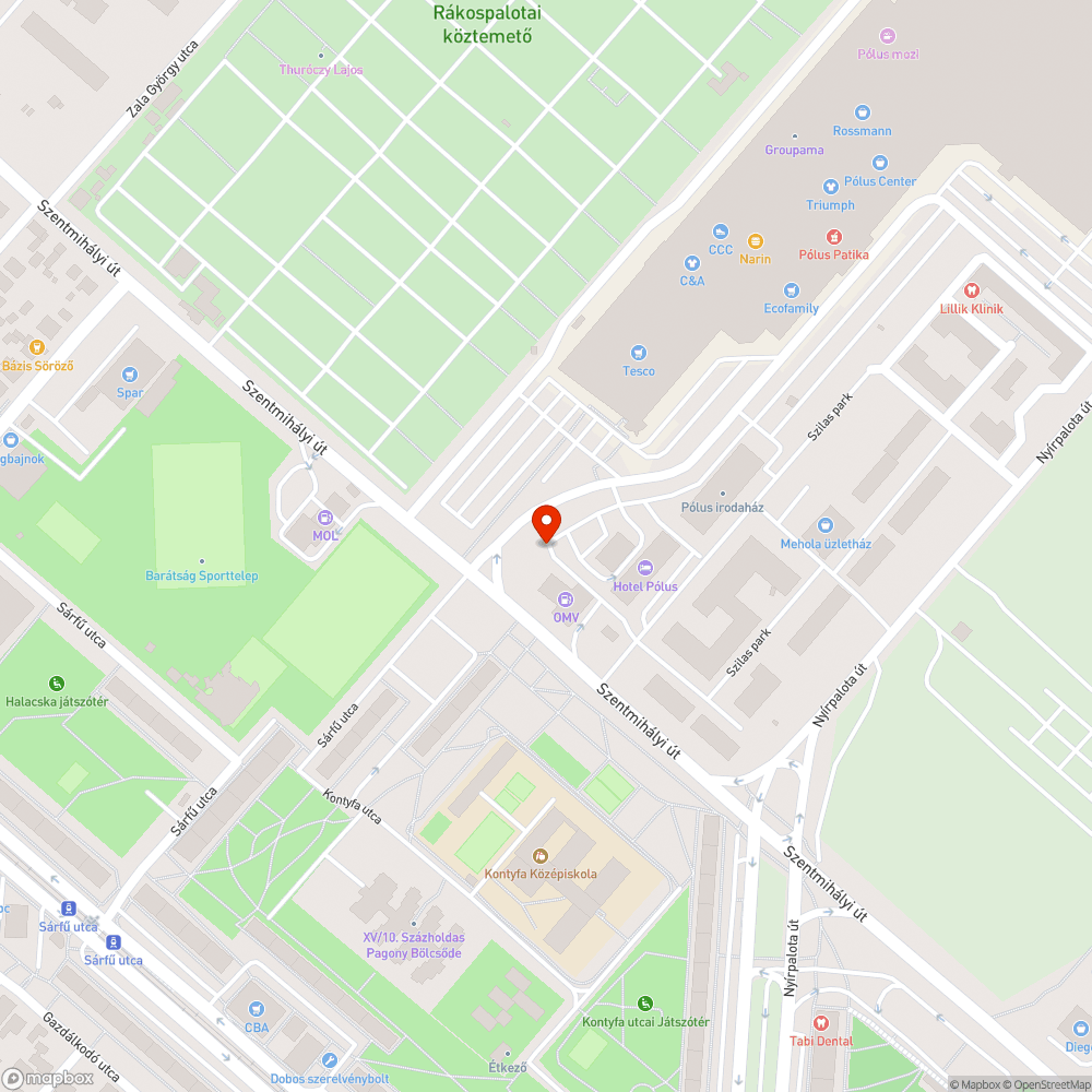 Ferde táblára, rálógó, azt láthatatlanná tevő lombkorona bejelentés helye