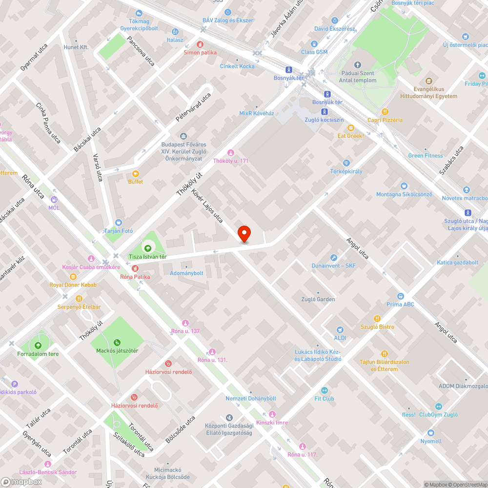 Járdára belógó növényzet bejelentés helye