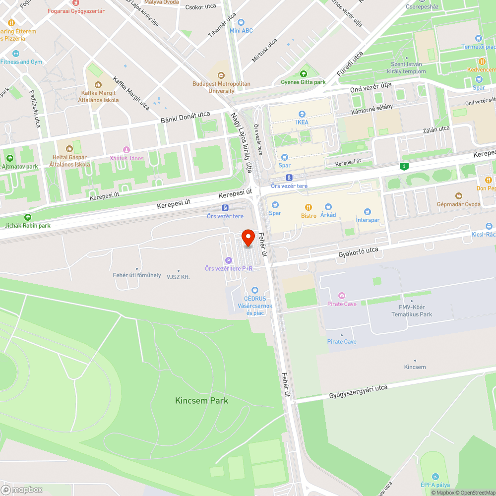 Örs vezér tere kőbányai buszpályaudvar zöldfelületei bejelentés helye