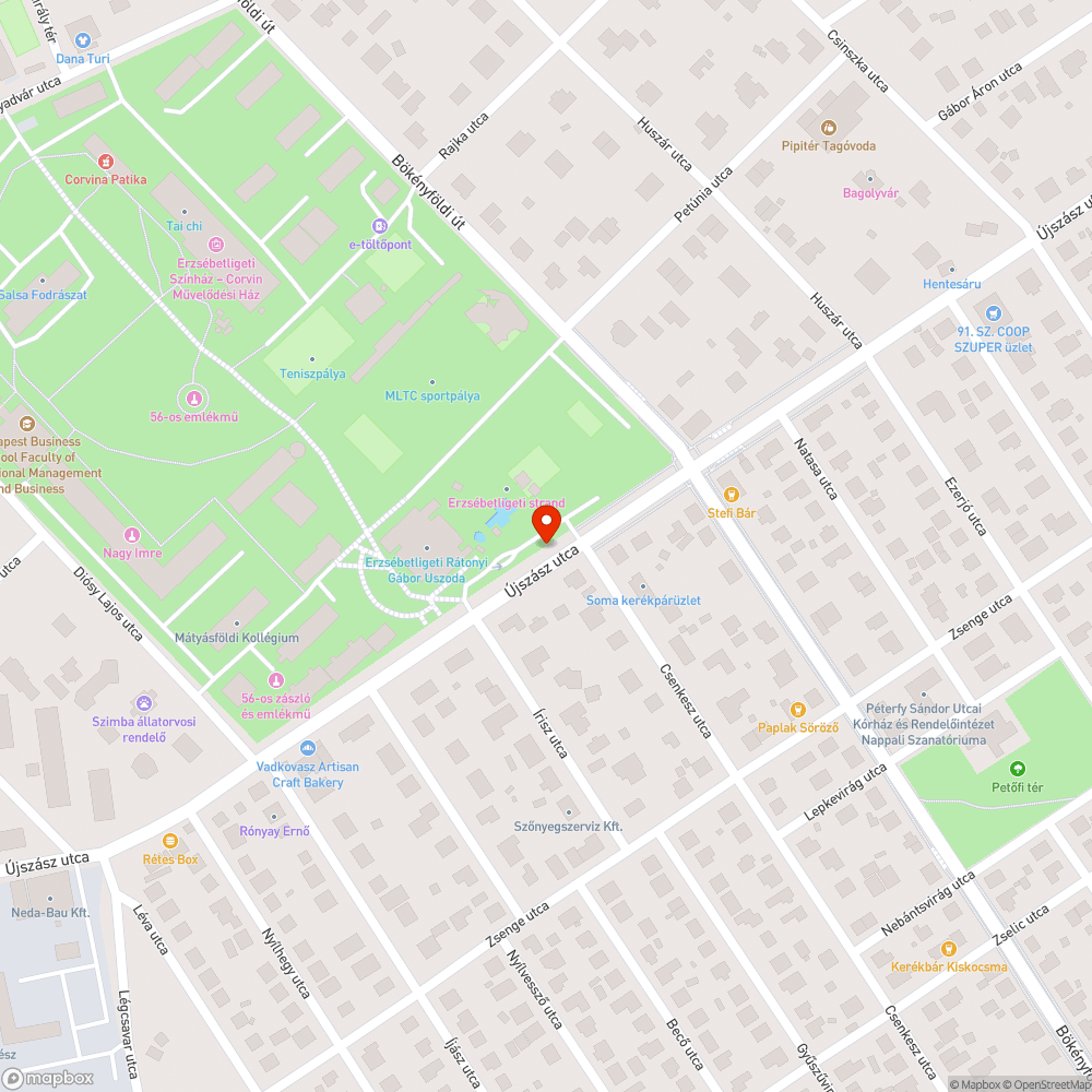 Töltött üveg bejelentés helye