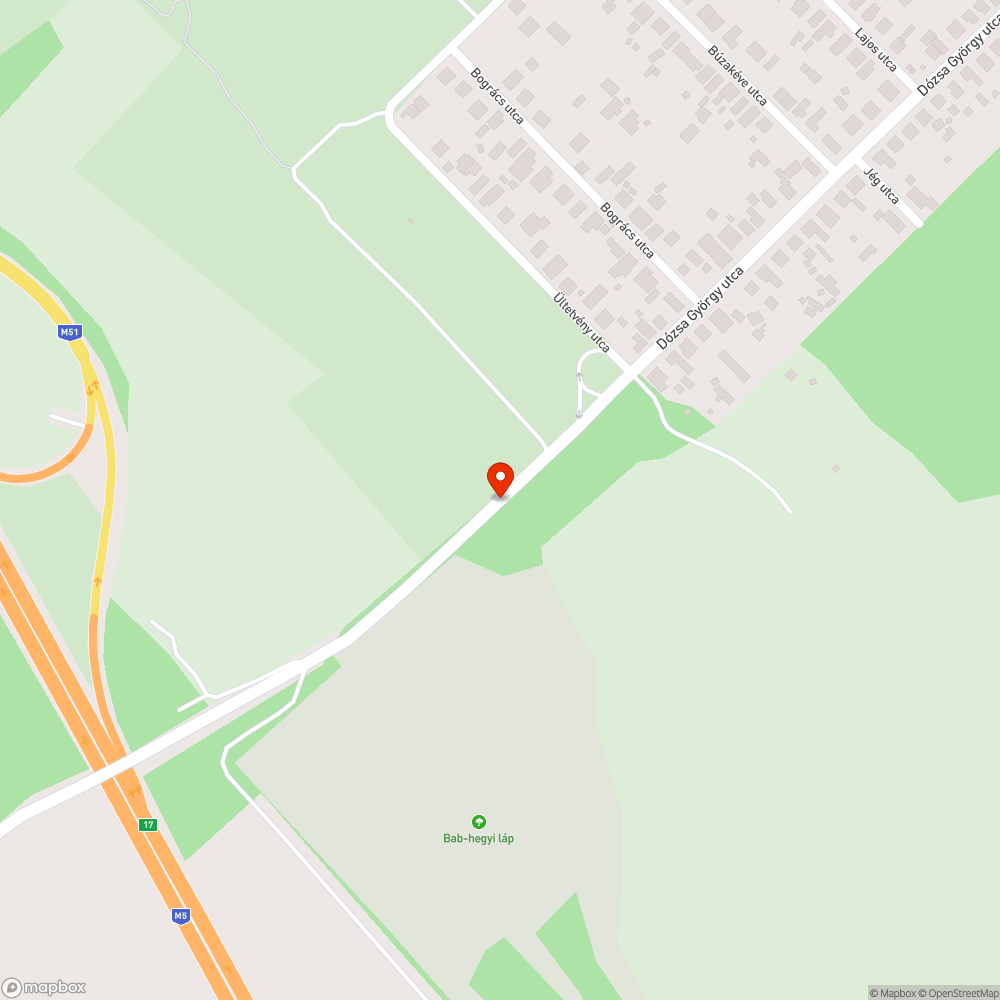 Benőtt út bejelentés helye