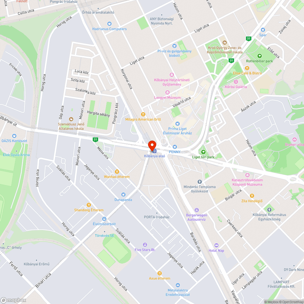 Szemetes gyalogátkelő sziget bejelentés helye