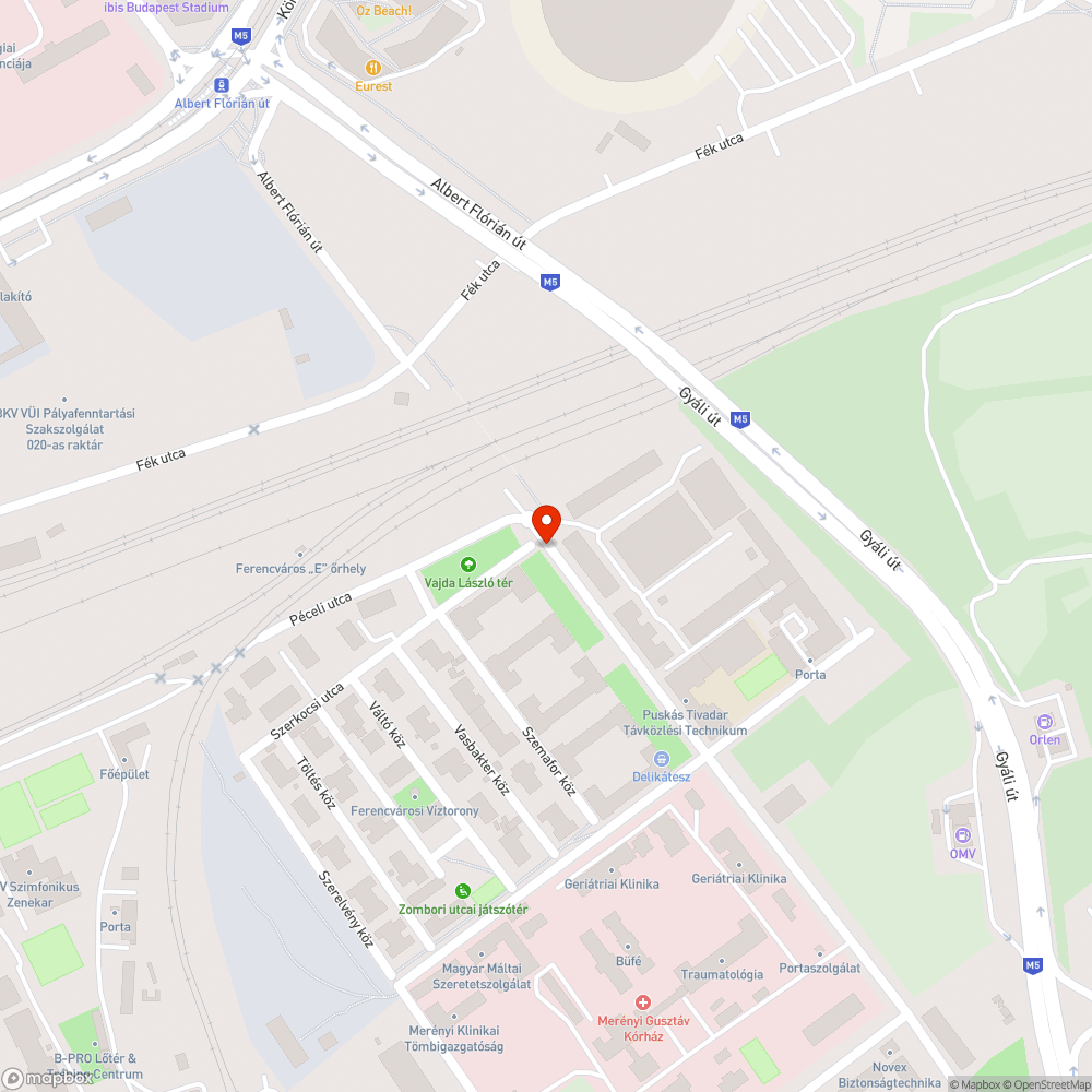 Gyalogos aluljáró táblái bejelentés helye