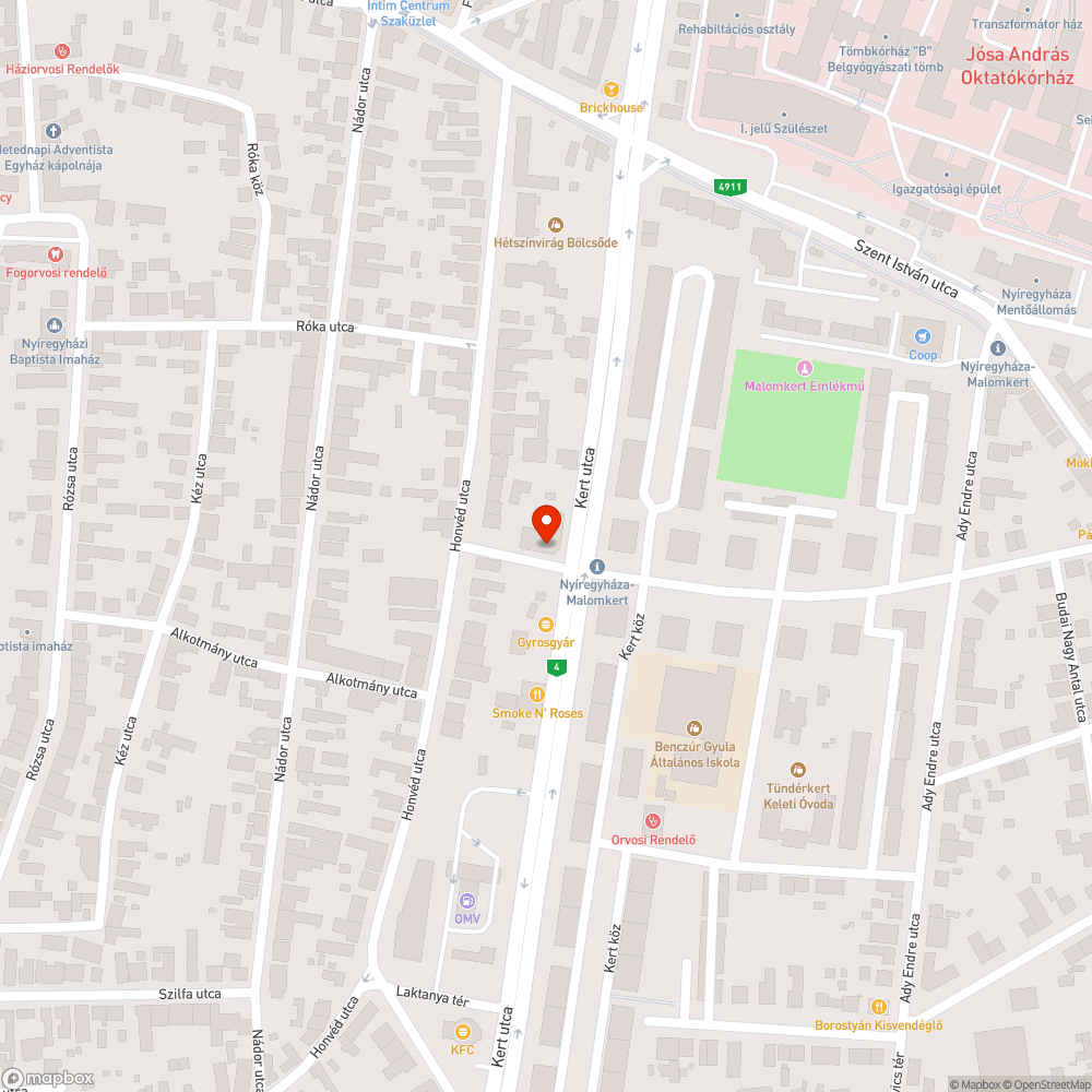 Szemetes utca bejelentés helye