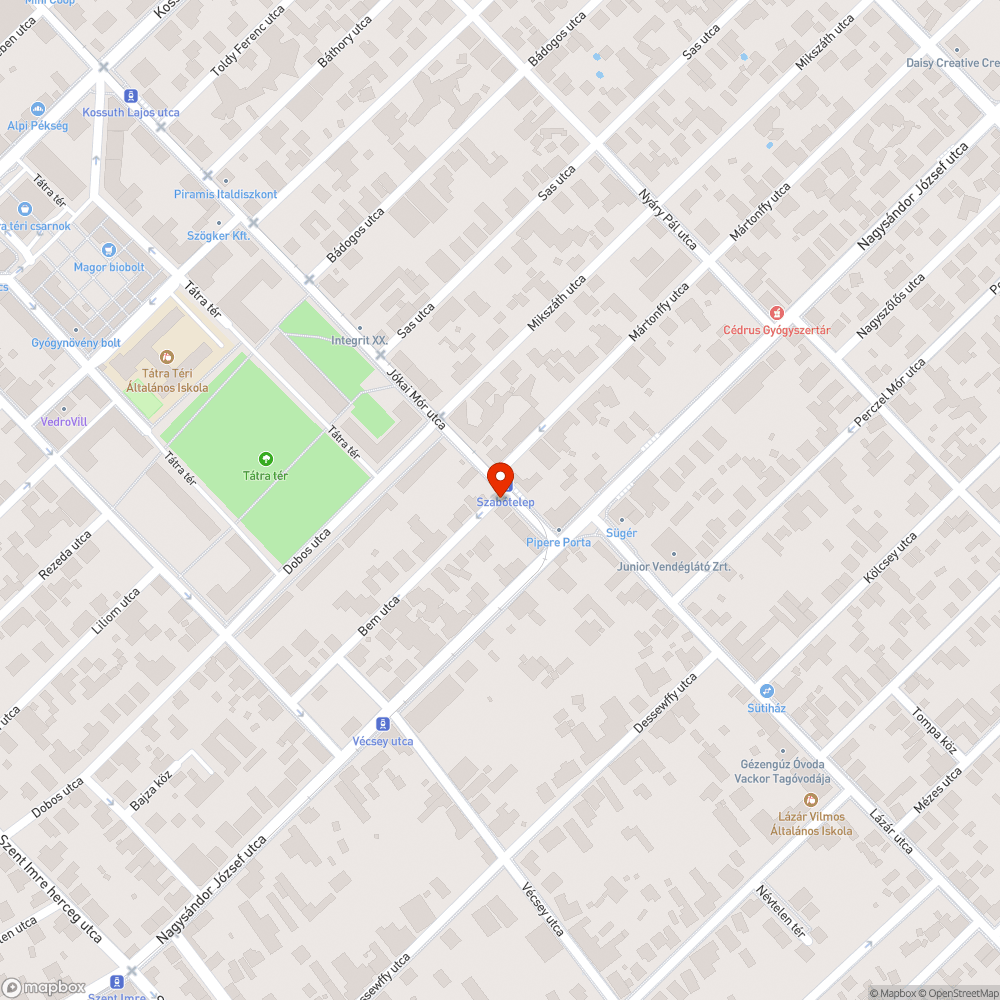 Bálványfák bejelentés helye