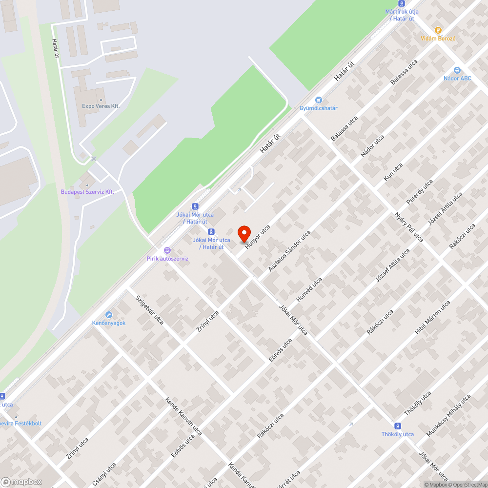 Kiszáradt fa bejelentés helye