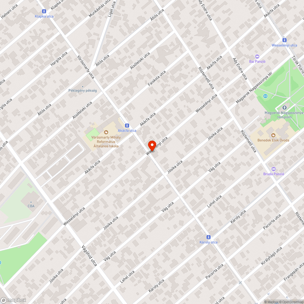 Kátyús út bejelentés helye