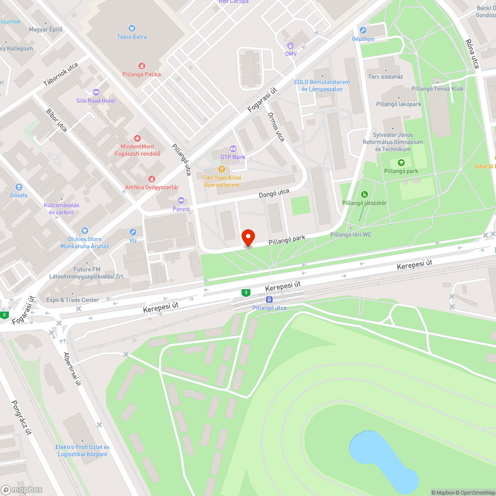 Szétesett hulladéktároló bejelentés helye