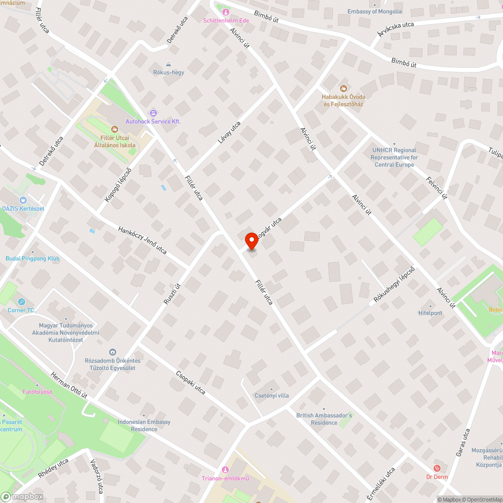 Útburkolat járda bejelentés helye