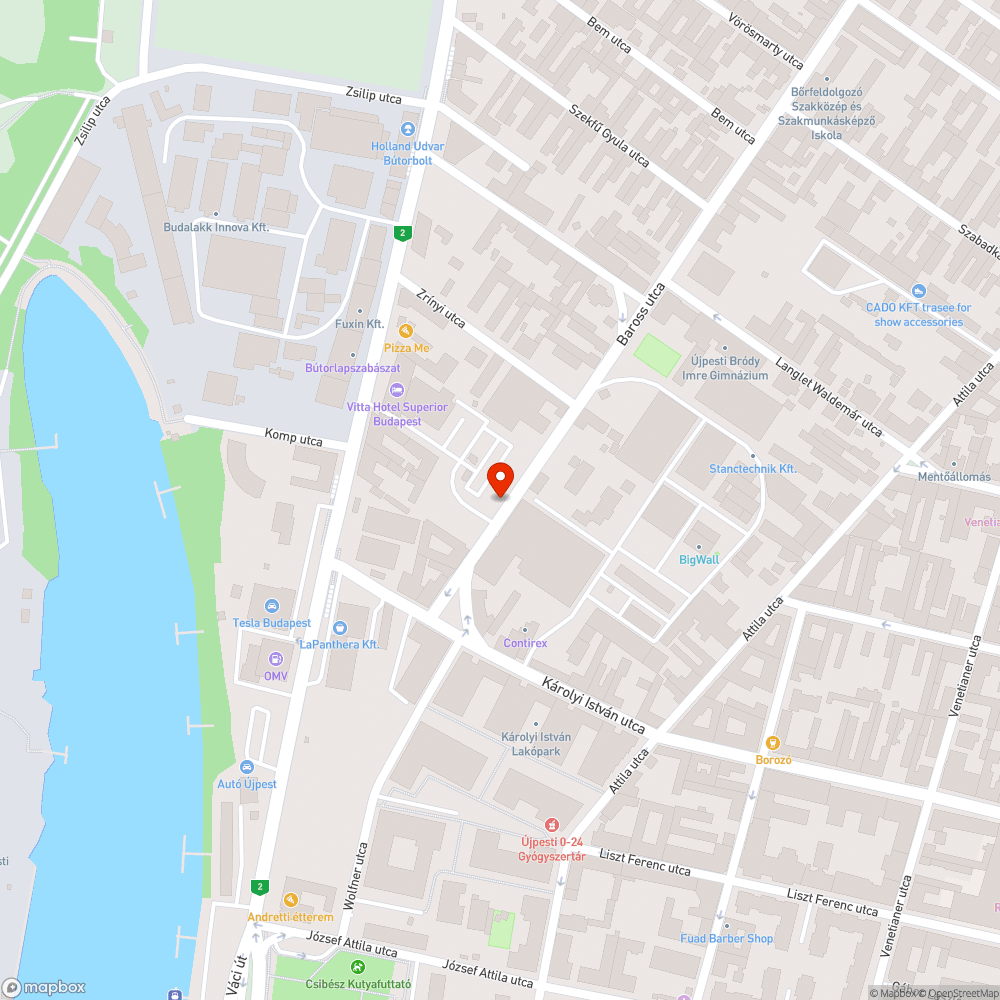 Kátyús járda bejelentés helye