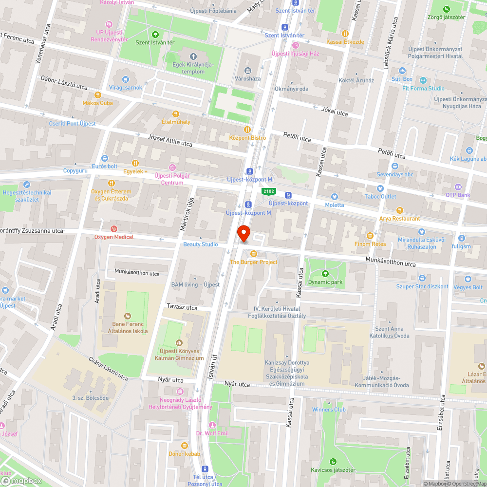 Gyalogos jelzőlámpa zöld jelzése elmozdult bejelentés helye