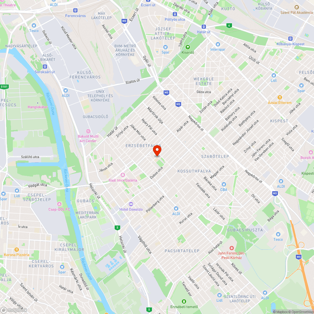 Pesterzsébet Tátra tér szemétlerakás bejelentés helye