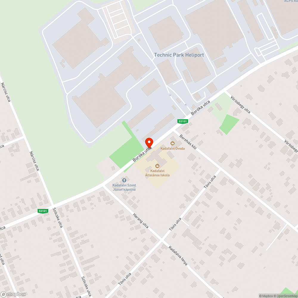 Kadafalva iskola buszmegálló bejelentés helye